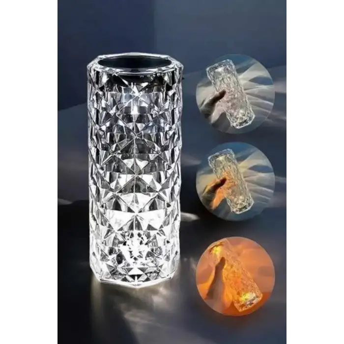 AsilTech Dokunmatik Kristal Gece Lambası Hediyelik