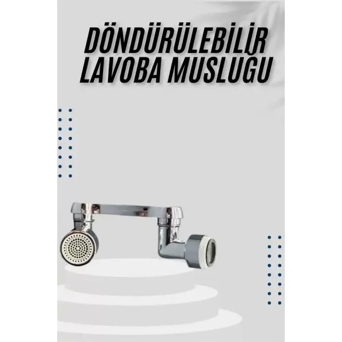 AsilTech Dönebilen Musluk Başlığı Akrobat Mutfak Banyo Musluk Ucu Başlığı Oynar Başlıklı