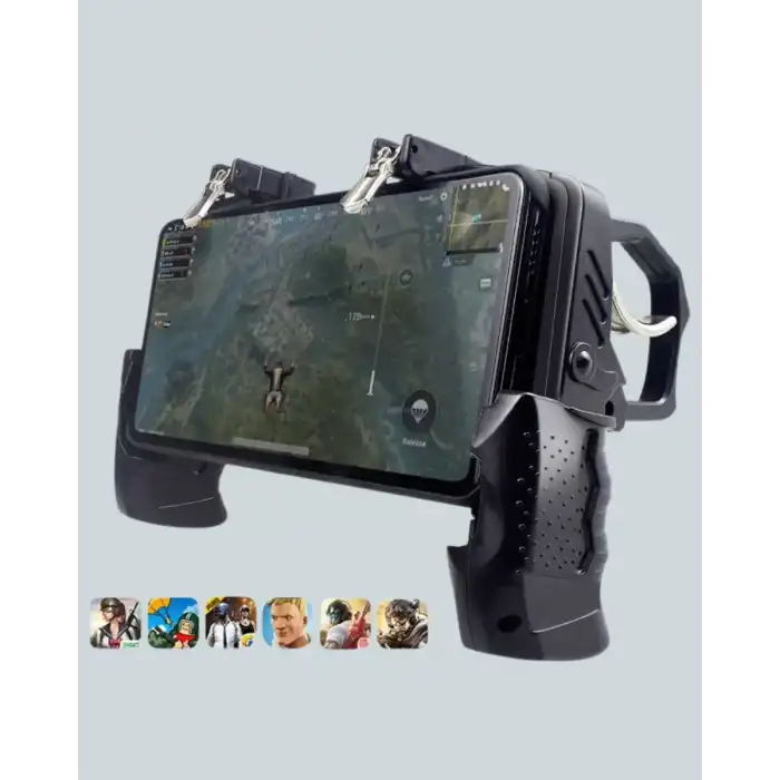 AsilTech Dört Parmak Destekli Mobil Gamepad Tetikli Oyun Kontrolcüsü