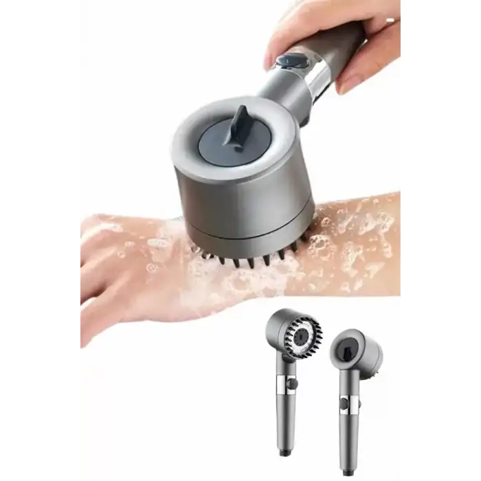 AsilTech Duş Başlığı Yüksek Basınçlı Masaj Taraklı 3 Kademeli