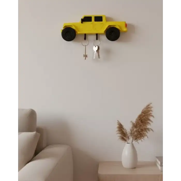 AsilTech Duvara Monte Araba Anahtarlık Dekoratif ve Kullanışlı
