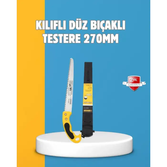 AsilTech Düz Bıçaklı Budama Testeresi Kılıflı Güvenli Tasarım