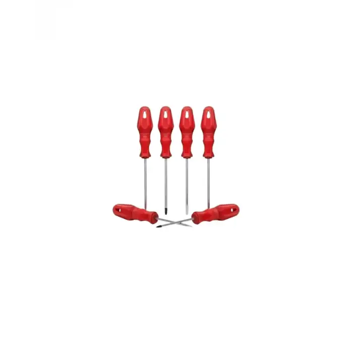 AsilTech Düz ve Yıldız Başlıklı 7li Tornavida Seti Ergonomik Tutma