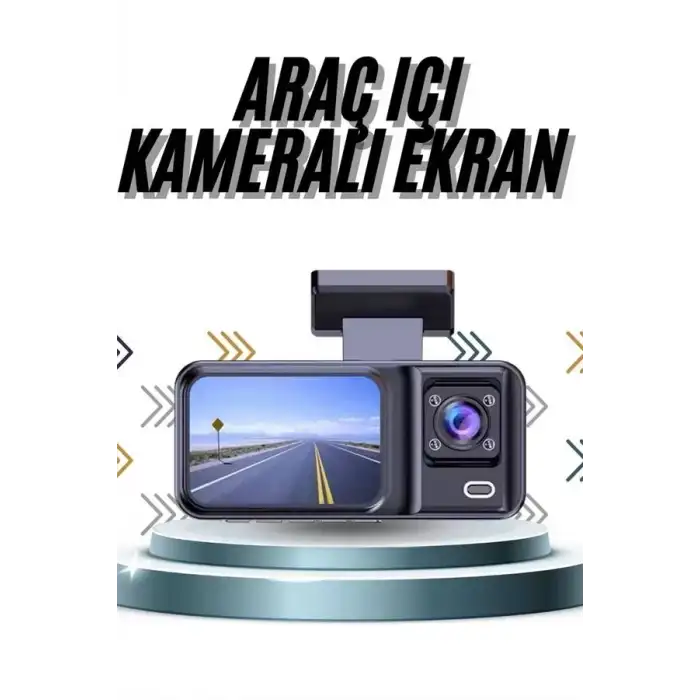 AsilTech DVR Araç İçi Kamera Ön ve İç Kamera 2 İnç Ekranlı Çift Kamera