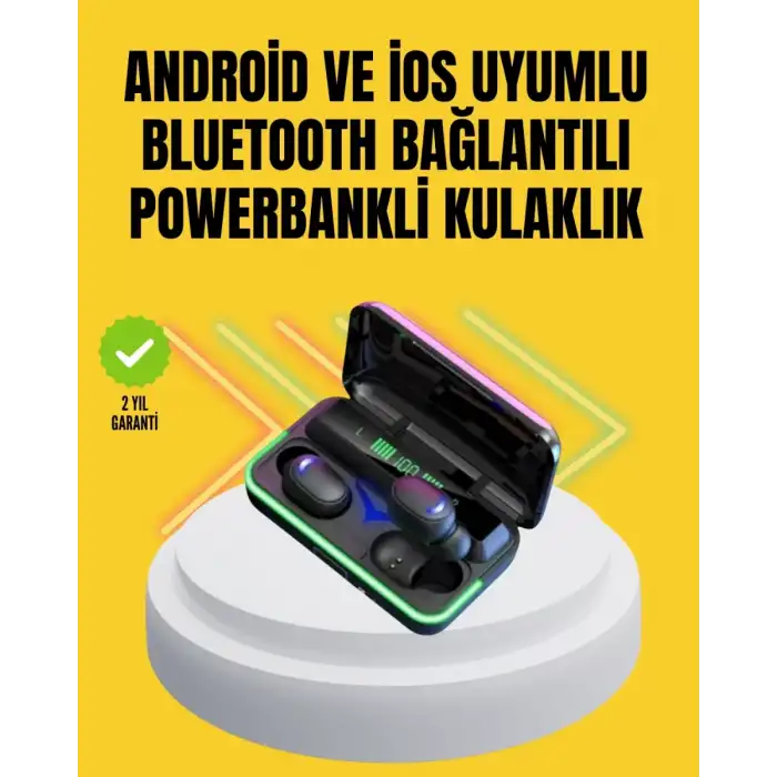 AsilTech E10 Powerbanklı Bluetooth Kulaklık Oyun Modu ve Şık Tasarım