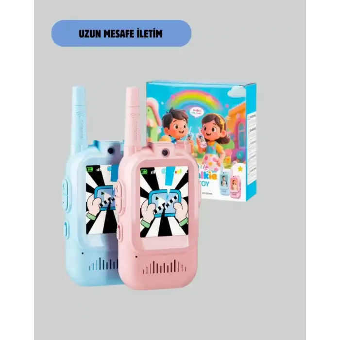AsilTech Ekranlı Walkie Talkie Oyuncağı Ses ve Görüntü Destekli