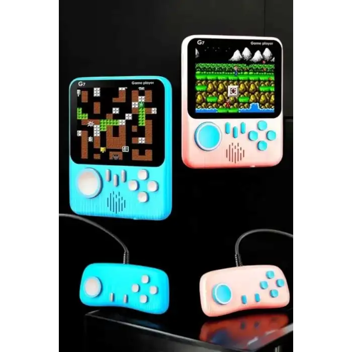 AsilTech El Atarisi 3.5 inç Ekran Çift Konsol 666 Adet Retro Oyun Gamepad