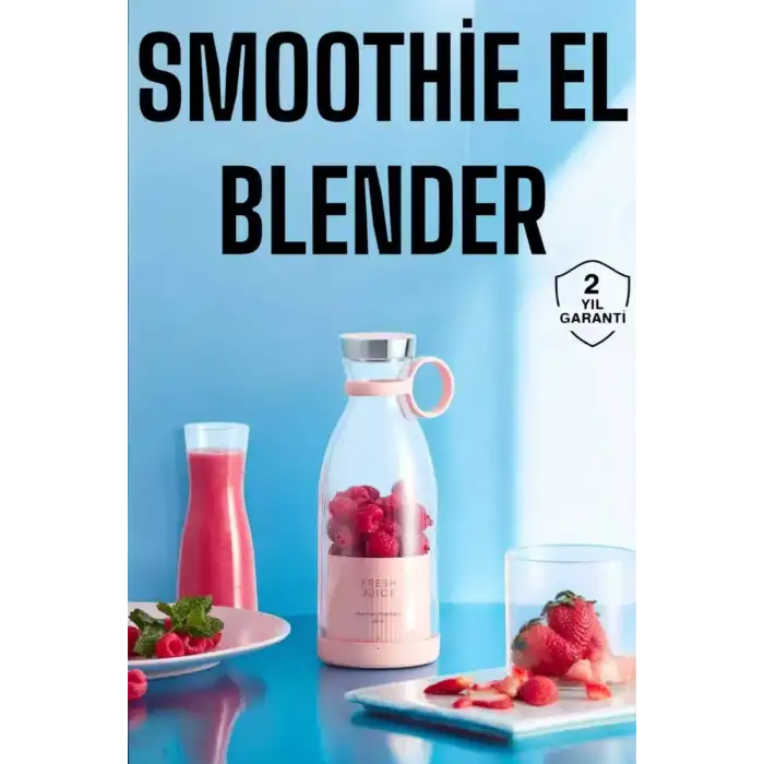 AsilTech El Blender Bardak Blender Şarjlı Taşınabilir Meyve Sıkcağı Smoothie