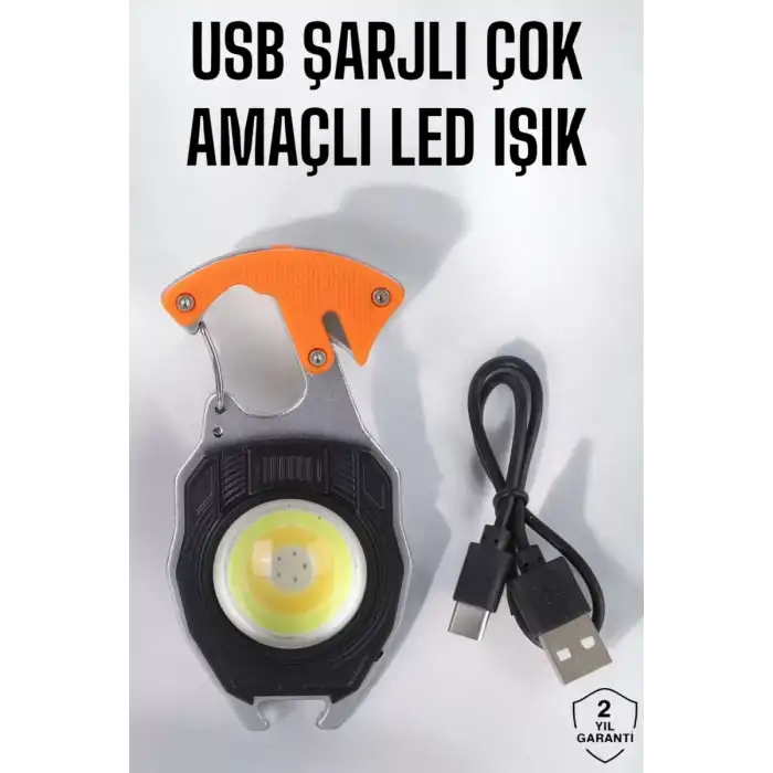 AsilTech El Feneri Acil Işık Seti Tornavida Düdük Kapak Açma Kamp Lambası