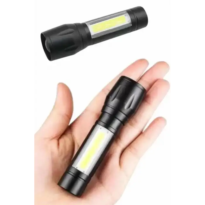 AsilTech EL Feneri Uzun Menzilli Usb Şarj Edilebilir Kamp Lambası