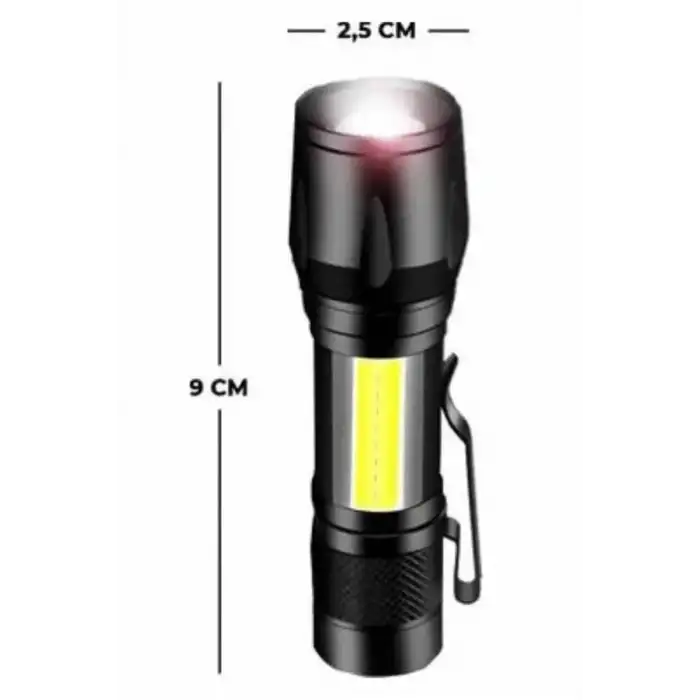 AsilTech EL Feneri Uzun Menzilli Usb Şarj Edilebilir Kamp Lambası