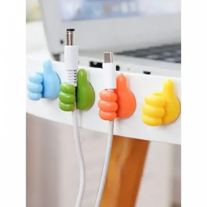 AsilTech El Şeklinde Kablo Tutucu 10 Adet