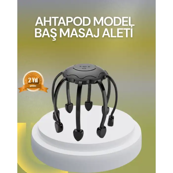 AsilTech Elektrikli Kafa Masaj Aleti Çok Noktalı 360 Derece Kapsama