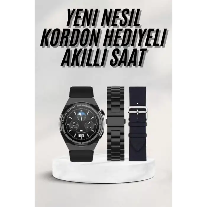 AsilTech En Çok Tercih Edilen Akıllı Saat Amoled Ekran Nabız Sensörü GPS Uyumlu Adımsayar