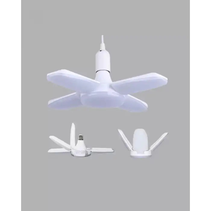 AsilTech Enerji Tasarruflu LED Ampül 60 Watt 4 Kollu Beyaz Işık Yeni Nesil