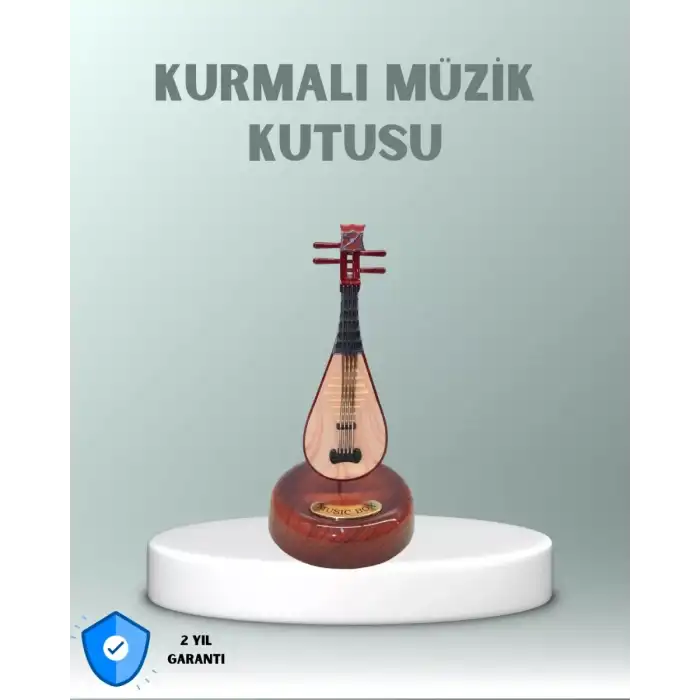 AsilTech Enstrüman Figürlü Melodi Çalan Dekoratif Müzik Kutusu