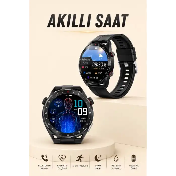 AsilTech ENTEGRE GPS VE GENİŞ SPOR MODU SEÇENEKLERİYLE AKILLI SAAT