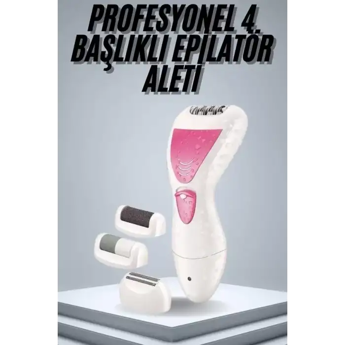AsilTech Epilatör Cihazı Epilasyon Aleti Çoklu Başlık Seçeneği Ayak Törpüsü