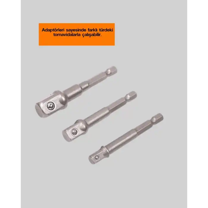 AsilTech Ergonomik 16 Parça Bits Tornavida Uç ve Adaptör Seti