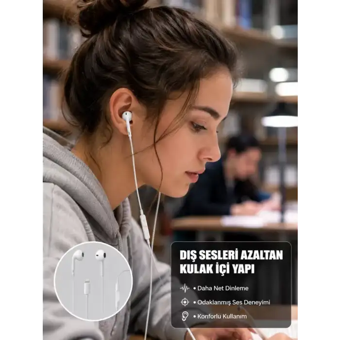 AsilTech Ergonomik Tasarımlı Stereo Ses Performanslı Kablolu Kulaklık Yeni Nesil
