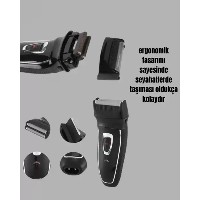 AsilTech Erkekler İçin Folyo Başlıklı Tıraş Makinesi