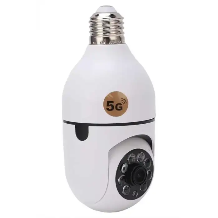 AsilTech Ev Kamerası Wifi Kamerası Gece Görüşlü Akıllı Ampül Kamera