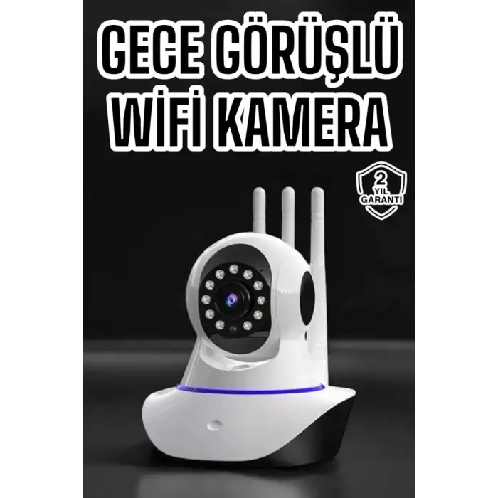AsilTech Ev Kamerası Wifi Kamerası Video Kayıt Çift Yönlü Hareket Sensörü Bebek