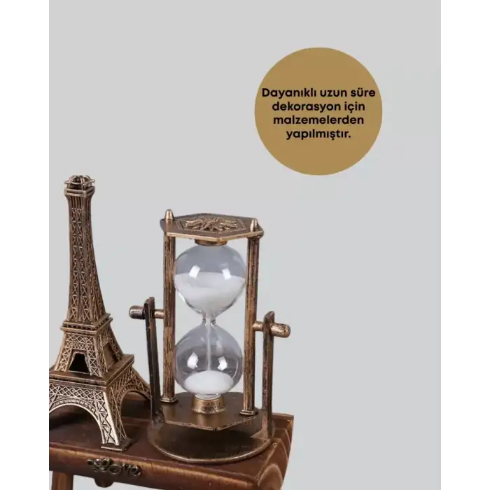AsilTech Ev, Ofis ve Kafeler İçin Retro Ahşap Kum Saati Dekorasyonu