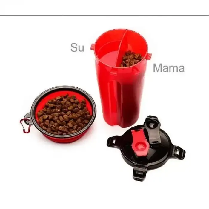 AsilTech Evcil Hayvan Mama ve Su Taşıma Seti