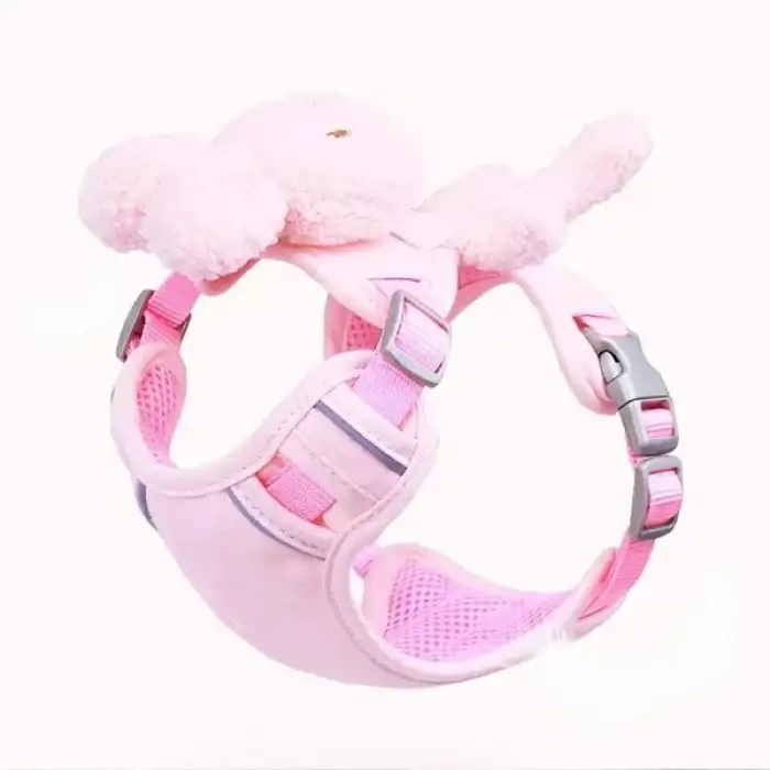 AsilTech Evcil Hayvan Peluş Ayıcıklı Göğüs Gezdirme Tasması Set