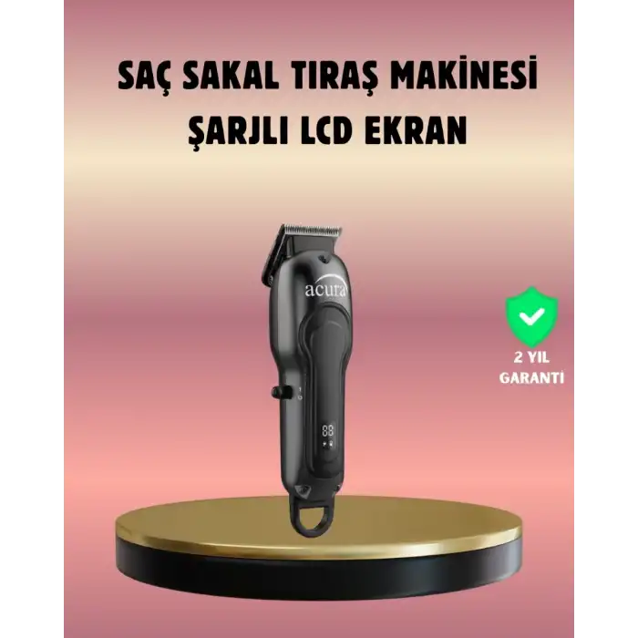 AsilTech Evde ve Profesyonel Kullanıma Uygun Turbo Modlu Tıraş Makinesi
