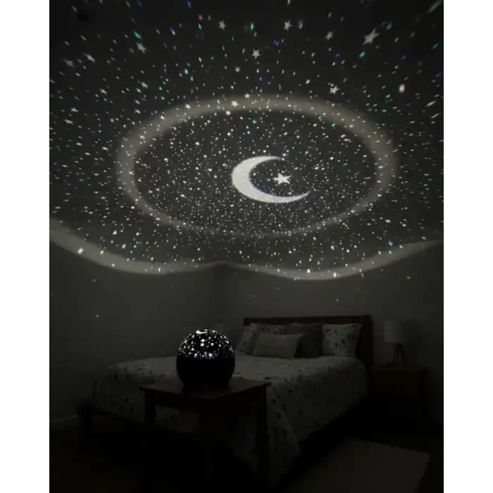 AsilTech Fişli Yıldız Projektör Gece Lambası Müzikli