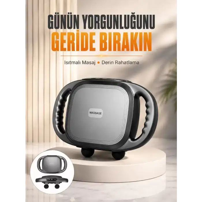 AsilTech Fonksiyonlu Şarjlı Masaj Aleti 6 Başlık 2000 mAh Ergonomik Gövde Yeni Nesil