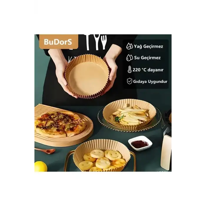 AsilTech Fritöz Pişirme Kağıdı 50 Adet