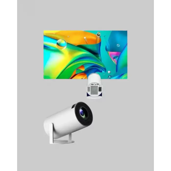 AsilTech Full HD 4K Destekli Akıllı Projeksiyon – 130 inç Ekran, Uzun Ömürlü Ampul ve Çoklu Giriş