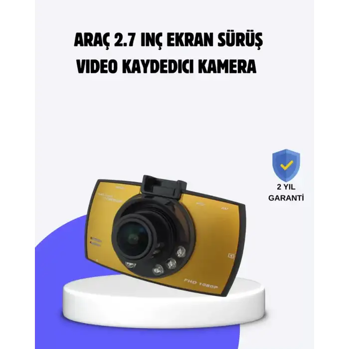 AsilTech Full HD Araç Kamerası G Sensor Gece Görüşlü Dash Cam