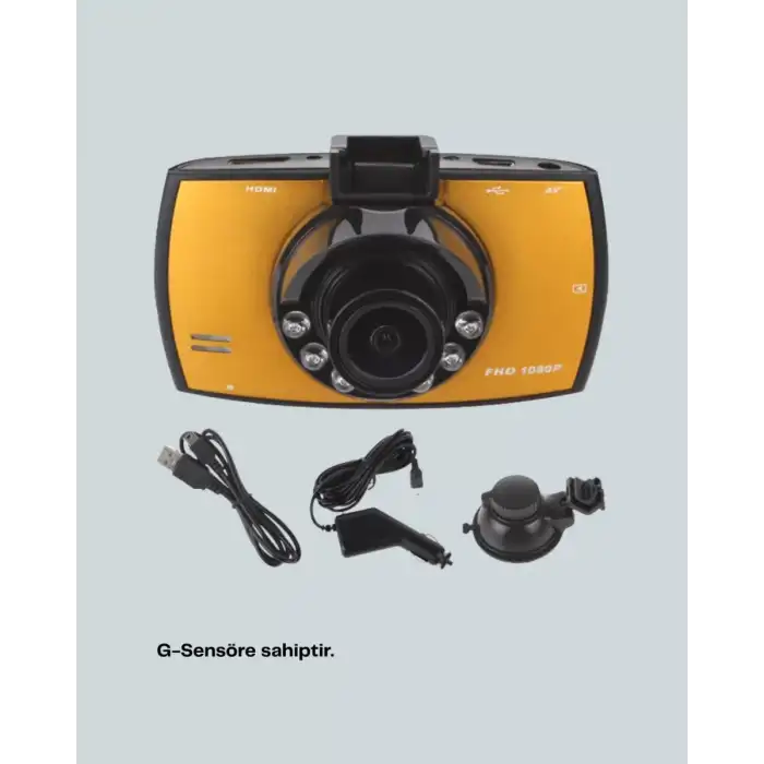 AsilTech Full HD Araç Kamerası G Sensor Gece Görüşlü Dash Cam