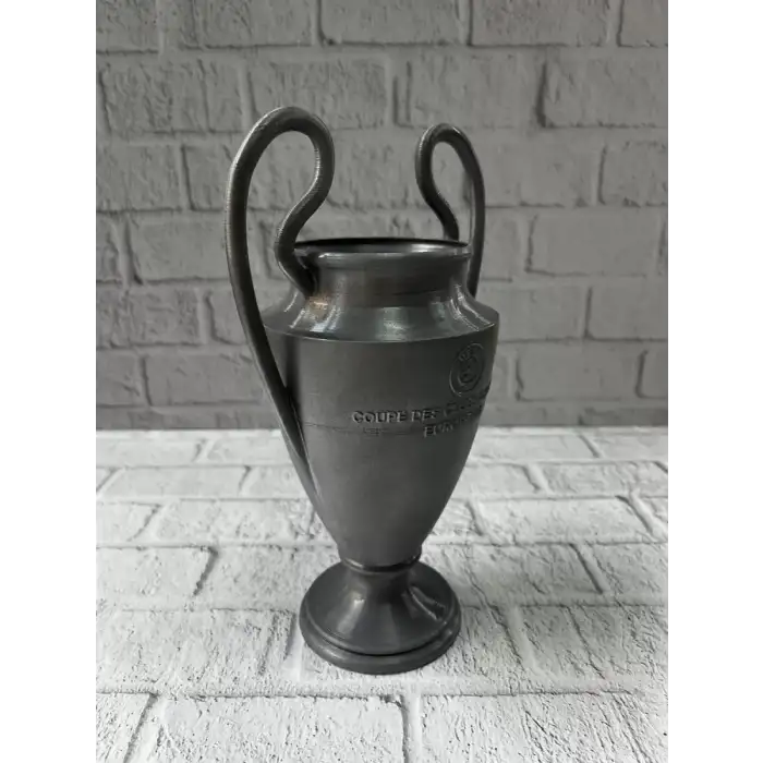 AsilTech Füme Kupa 25cm UEFA Model Dekoratif Ödül Biblosu