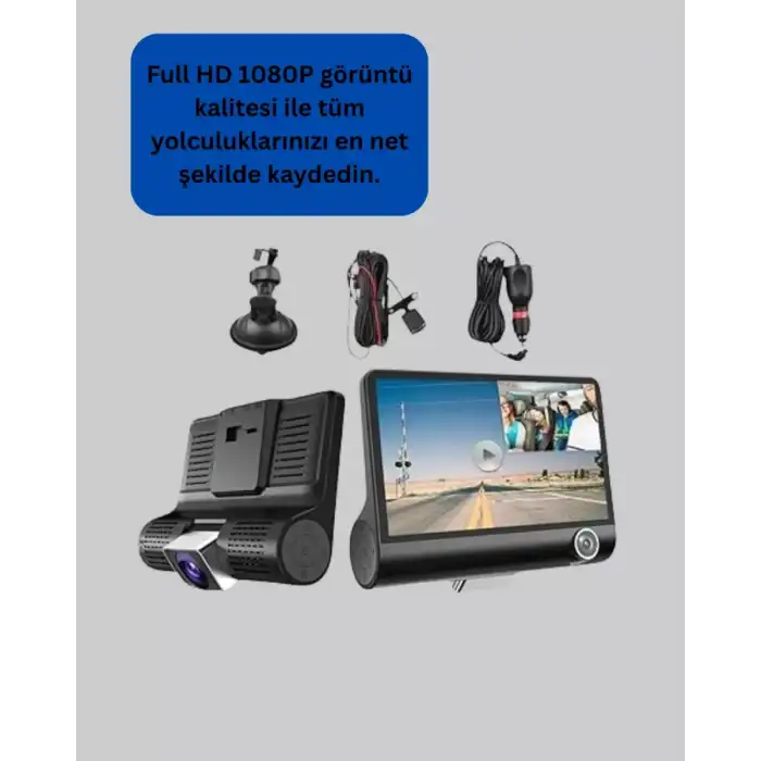 AsilTech G-Sensör, Park Modu ve Döngüsel Kayıt Destekli Araç DVR