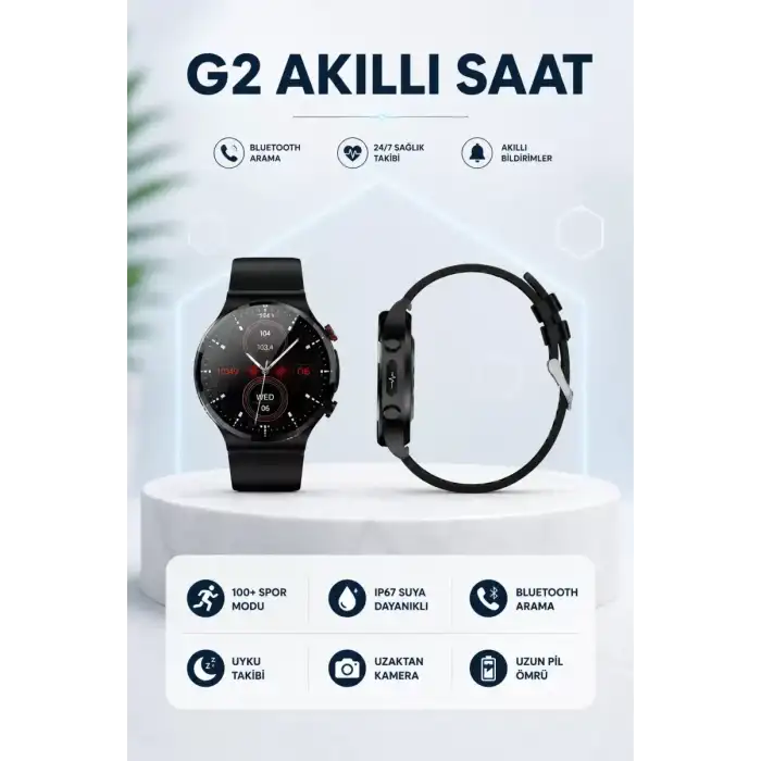 AsilTech G42 AKILLI SAAT IOS ve ANDROİD CİHAZLARLA UYUMLU