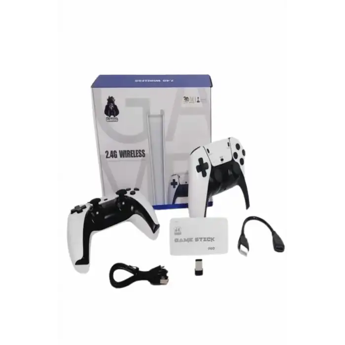 AsilTech Game Stick 4K Retro Çift Kollu Atari Oyunlari +20000 Oyunlu Konsol Nostalji