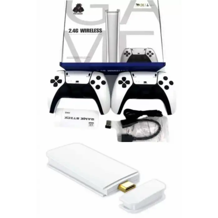 AsilTech Game Stick 4K Retro Çift Kollu Atari Oyunlari +20000 Oyunlu Konsol Nostalji