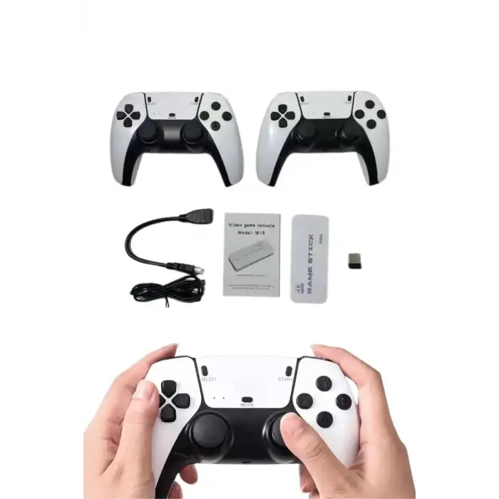 AsilTech Game Stick 4K Retro Çift Kollu Atari Oyunlari +20000 Oyunlu Konsol Nostalji