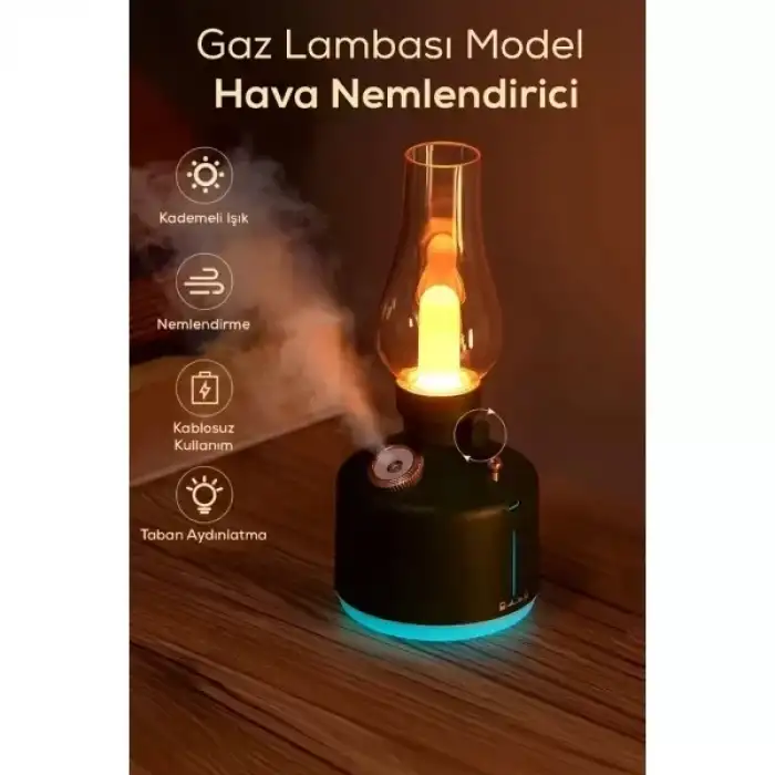 AsilTech Gaz Lambası Tasarımlı Hava Nemlendirici