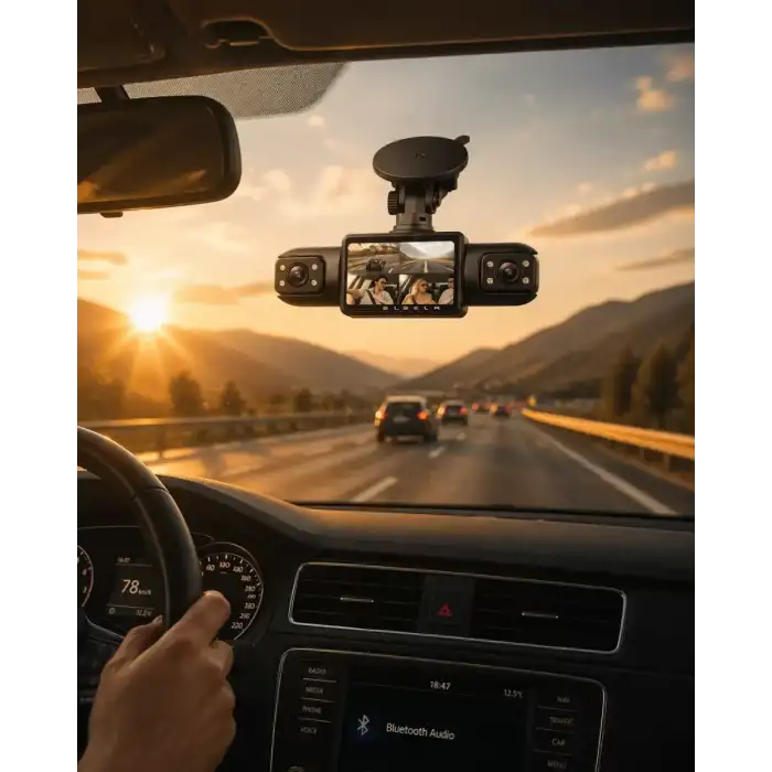 AsilTech Gece Görüşlü Araç Kamerası HDR Teknoloji ve Kesintisiz Kayıt