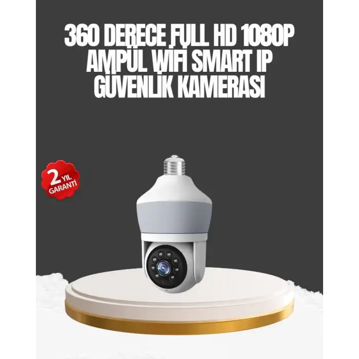 AsilTech Gece Görüşlü Mobil Uygulamalı Akıllı Ampül Kamera