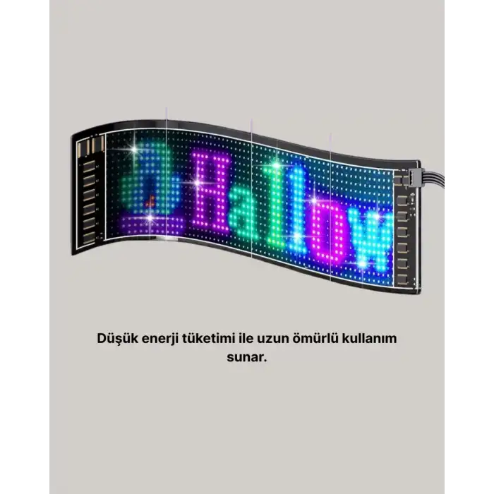 AsilTech Gece Kullanıma Uygun  Pixel RGB LED Panel Estetik Atmosfer Işığı