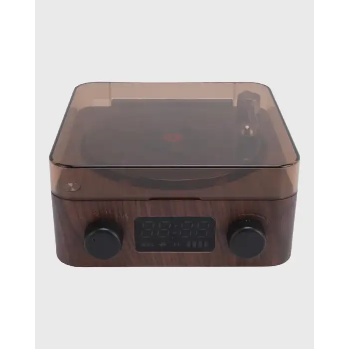 AsilTech Gece Lambası Bluetooth Hoparlör Dijital Saat Çok Fonksiyonlu Su Dalgası Işıklı