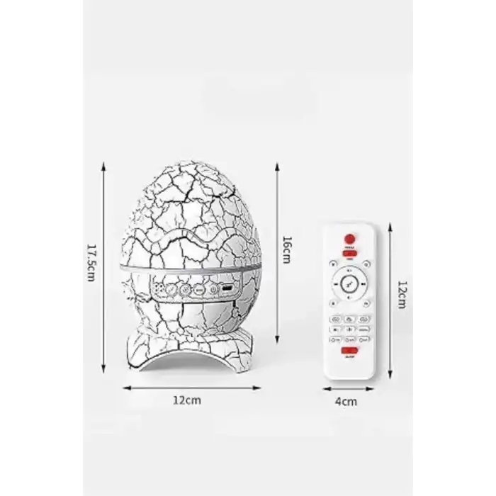 AsilTech Gece Lambası Yumurta Işık Speaker Yeni Nesil Dinozor Yumurtası Görünümlü