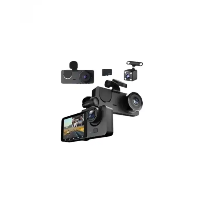 AsilTech Gelişmiş G-Sensörlü Üçlü Araç Kamerası – 5” LCD Ekran ve Hareket Algılama